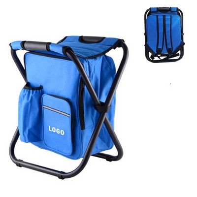 Convertible Backpack Chair with Insulated Cooler