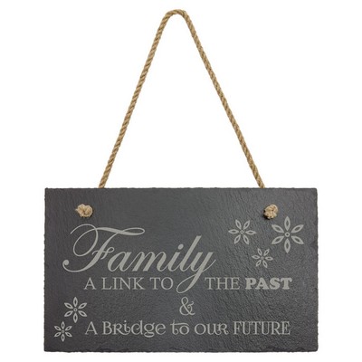 Slate Décor Sign with Hanger String