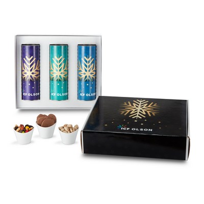 3 Way 8" Snack Tube Mailer Box (Pistachios and Celebration Mix)