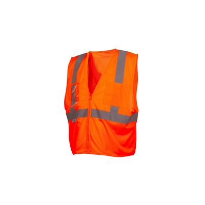 Pyramex RVZ21CP Clear Pocket Type R - Class 2 Hi-Vis Safety Vest