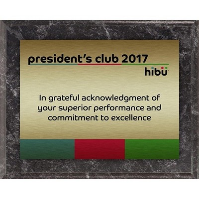 5" x 7" Sublimated Value Plaque - Black Marble