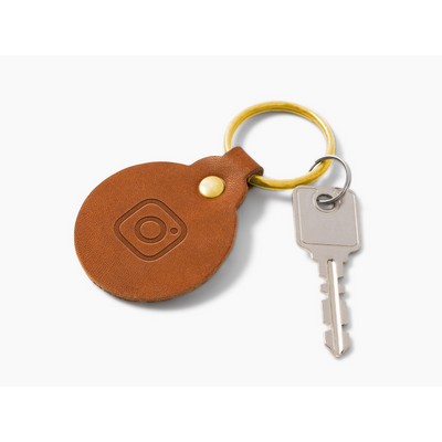 Circle Key Fob | Full Grain Leather | Made in USA