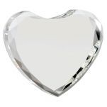 Optical Crystal Multiple Facet Heart Award (5"x 4 1/2")