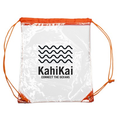 Clear Drawstring Backpack Bag