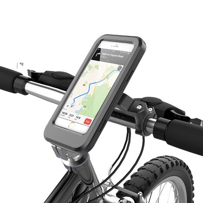 360 Degree Motorcycle Rearview Mirror Cell Phone Stand Holder Waterproof