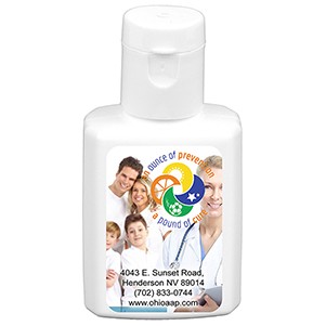 "SunFun" .5 oz Broad Spectrum SPF 30 Sunscreen Lotion In Solid White Flip-Top Squeeze Bottle