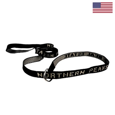 3/4" X 72" Woven Slip Leash w/ Nickel-plated D-Ring - "Classic" Weave