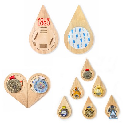 Modular Honeycomb Wooden Medal Display