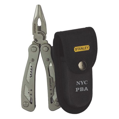 Stanley Tools Multitool, 12-in-1, Stainless Steel, Black Pouch