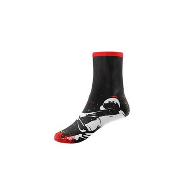 Full Dye Sublimation Poly Spandex Quarter Youth Socks