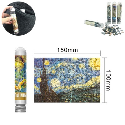 Mini 150 Pieces Custom Jigsaw Puzzles W/ Tube