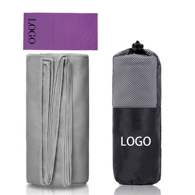 Quick Dry Gym Towel With Drawstring Bag