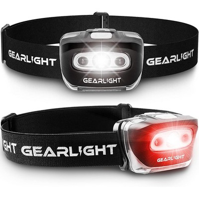LED Headlamp , Outdoor Camping Headlamps with Adjustable Headband - Leightweight Headlight