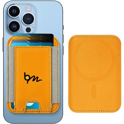 Magsafe Magnetic Wallet Holder for iPhone 15/14/13/12 , Leather Wallet, Fit 6 Cards , RFID Blocking
