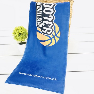 Custom Premium Full Color Sublimation Imprint Gym Fitness Cotton Towel 42"x24"