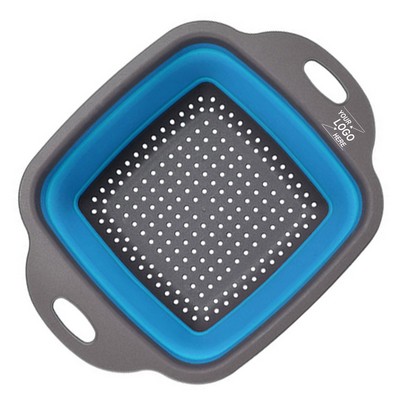 Small Square Collapsible Silicone Strainer