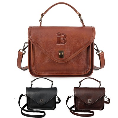 Genuine Leather Crossbody Bag Handbag For Woman