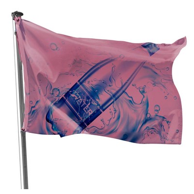 5' x 8' Customized Flag, Large Horizontal Flag