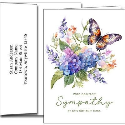 Sympathy Greeting Cards w/Imprinted Envelopes