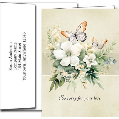 Sympathy Greeting Cards w/Imprinted Envelopes