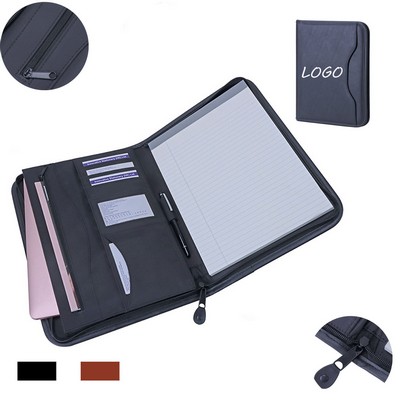Zippered Leather Portfolio