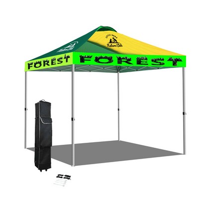10' Pop Up Tent 600D Polyester With Vented Canopy