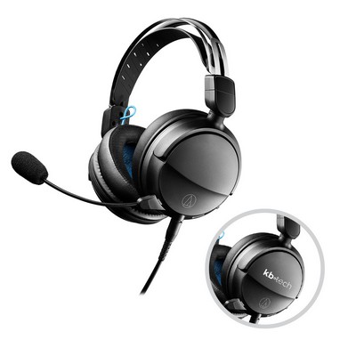 Audio-Technica USB High-Fidelity Closed-Back Gaming Headset - Black