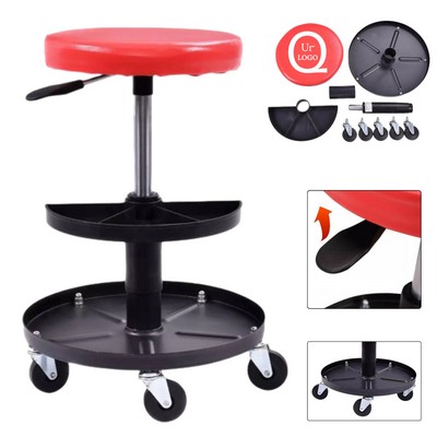 Multifunctional Movable Liftable Repair Stool With Organizer