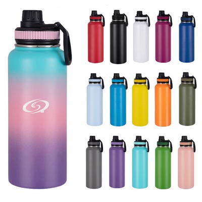 40Oz Insulated Stainless Steel Water Bottle With Handle
