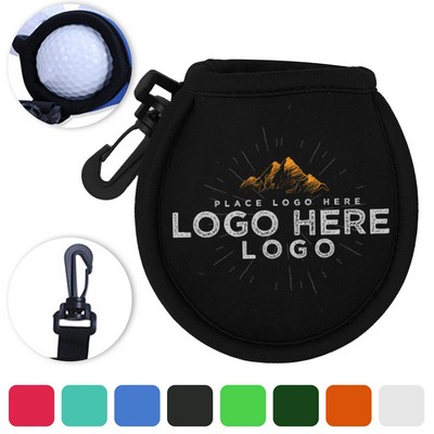 Portable Golf ball Cleaning Bag w/ Clip