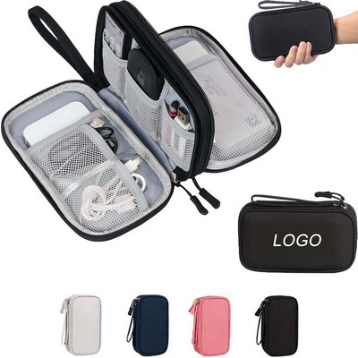 Double Layer Electronic Data Cable Storage Bag
