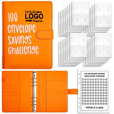 Money Saving Envelopes Challenge Binder Notebook