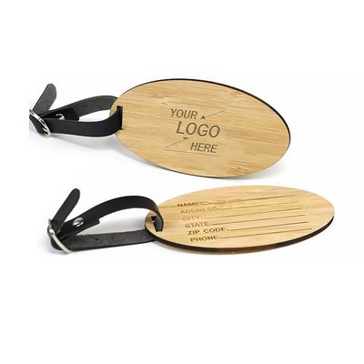 Personalized Wooden Luggage Tag