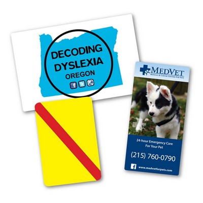 Repositionable Indoor/Outdoor Rectangle Decal - 4" x 6"