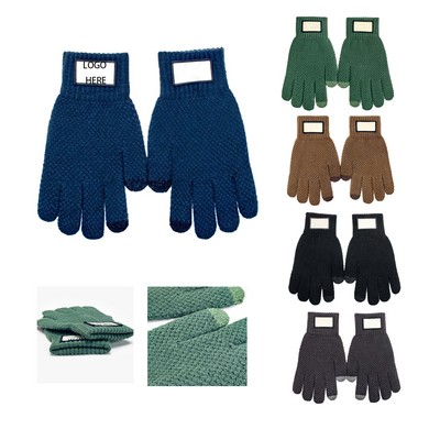 Cashmere Knit Stretchy Gloves