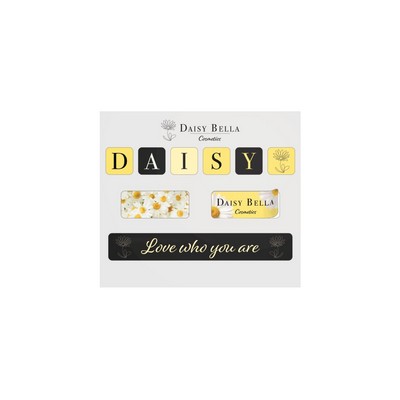 Overlaminated Clear Vinyl Keyboard Decals (4"x 3 1/2")
