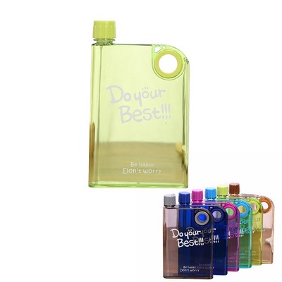 Round Hole Portable Flat Water Bottle