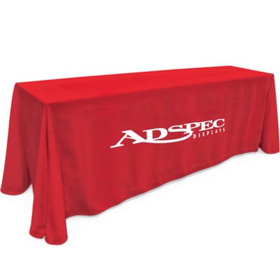 8' Red Table Cloth - Printed