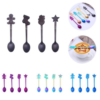 Christmas Coffee Spoons Set