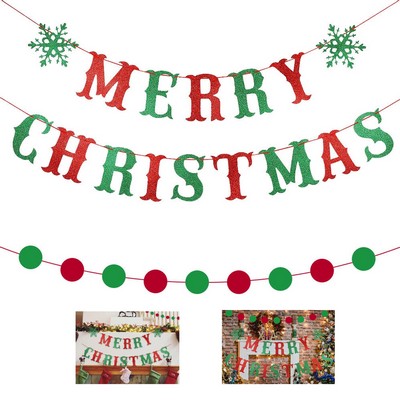 Xmas Banner Christmas Holiday Party Decorations Indoor