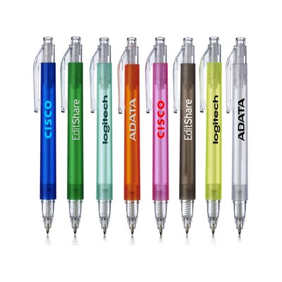 Union Printed - Pompano Translucent Plastic Pens