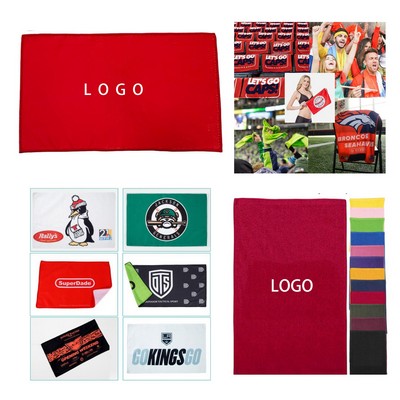 11" x 18" Full Color Serged Rally Towel