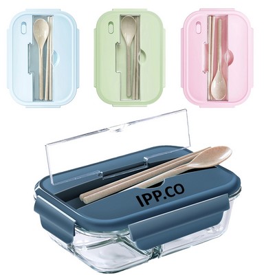 Glass Meal Prep Containers 3 Compartment with Lids