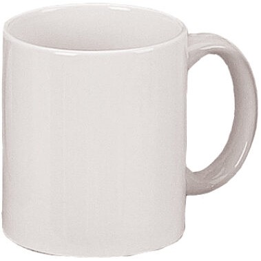 11 oz. Classic Ceramic C-Handle Mug,White