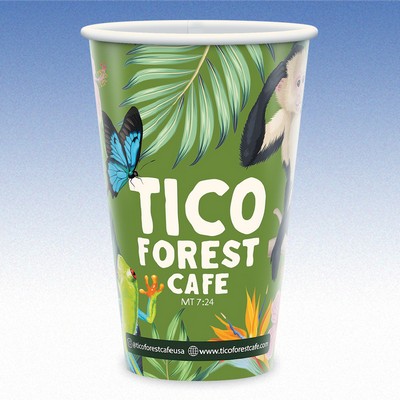 16 oz-Plastic-Free, Compostable, Recyclable Paper Cups