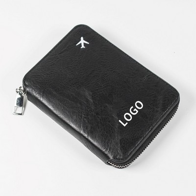 Compact Zippered Passport Pouch