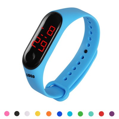 Elegant Electronic Watch With Digital Display Adjustable Band
