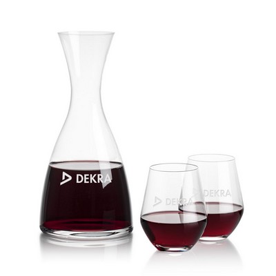 Barham Carafe & Reina Stemless Wine