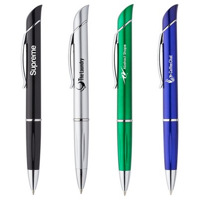 Allende Twist Plastic Pens with Highlighter