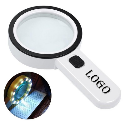 LED Illuminated Lighted Magnifier for Seniors